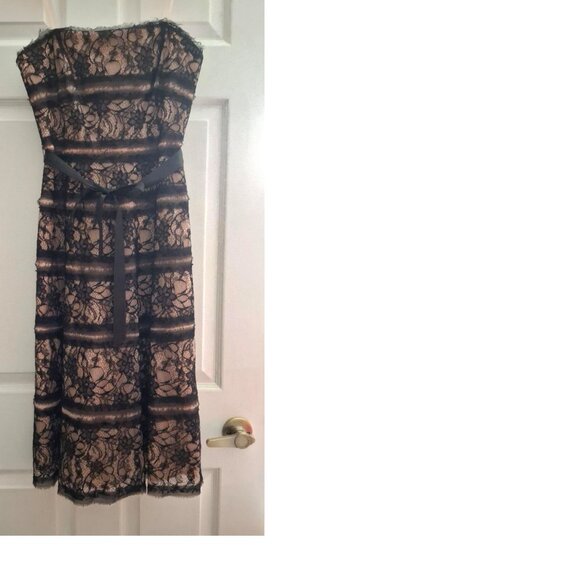 BCBG Max Azria Black and Pink Dress - Picture 1 of 4